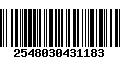 Código de Barras 2548030431183