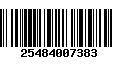 Código de Barras 25484007383