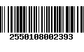 Código de Barras 2550108002393