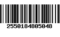 Código de Barras 2550184805048