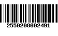 Código de Barras 2550208002491