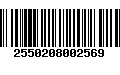 Código de Barras 2550208002569