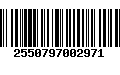 Código de Barras 2550797002971