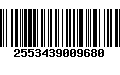 Código de Barras 2553439009680