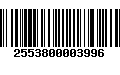 Código de Barras 2553800003996