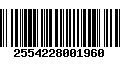 Código de Barras 2554228001960