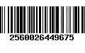 Código de Barras 2560026449675