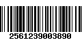 Código de Barras 2561239003890