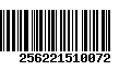 Código de Barras 256221510072