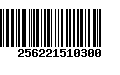 Código de Barras 256221510300