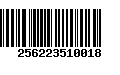 Código de Barras 256223510018