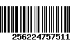 Código de Barras 256224757511