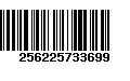 Código de Barras 256225733699