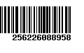 Código de Barras 256226088958