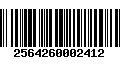 Código de Barras 2564260002412