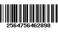 Código de Barras 2564756462898