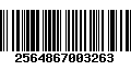 Código de Barras 2564867003263