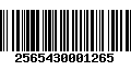 Código de Barras 2565430001265