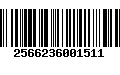 Código de Barras 2566236001511