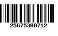 Código de Barras 25675300712