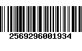 Código de Barras 2569296001934