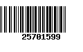 Código de Barras 25701599