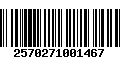 Código de Barras 2570271001467