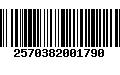 Código de Barras 2570382001790