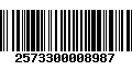 Código de Barras 2573300008987