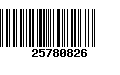 Código de Barras 25780826