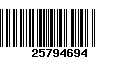 Código de Barras 25794694