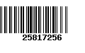 Código de Barras 25817256