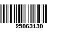 Código de Barras 25863130