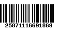 Código de Barras 25871116691869