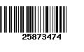 Código de Barras 25873474