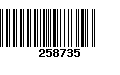 Código de Barras 258735