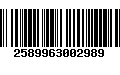 Código de Barras 2589963002989