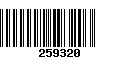 Código de Barras 259320