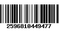 Código de Barras 2596810449477