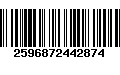 Código de Barras 2596872442874