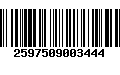 Código de Barras 2597509003444