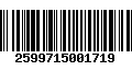 Código de Barras 2599715001719