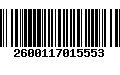 Código de Barras 2600117015553