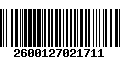 Código de Barras 2600127021711