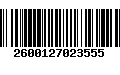 Código de Barras 2600127023555