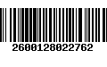 Código de Barras 2600128022762