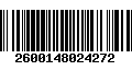 Código de Barras 2600148024272