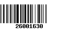 Código de Barras 26001630