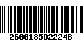 Código de Barras 2600185022248