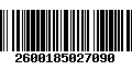 Código de Barras 2600185027090